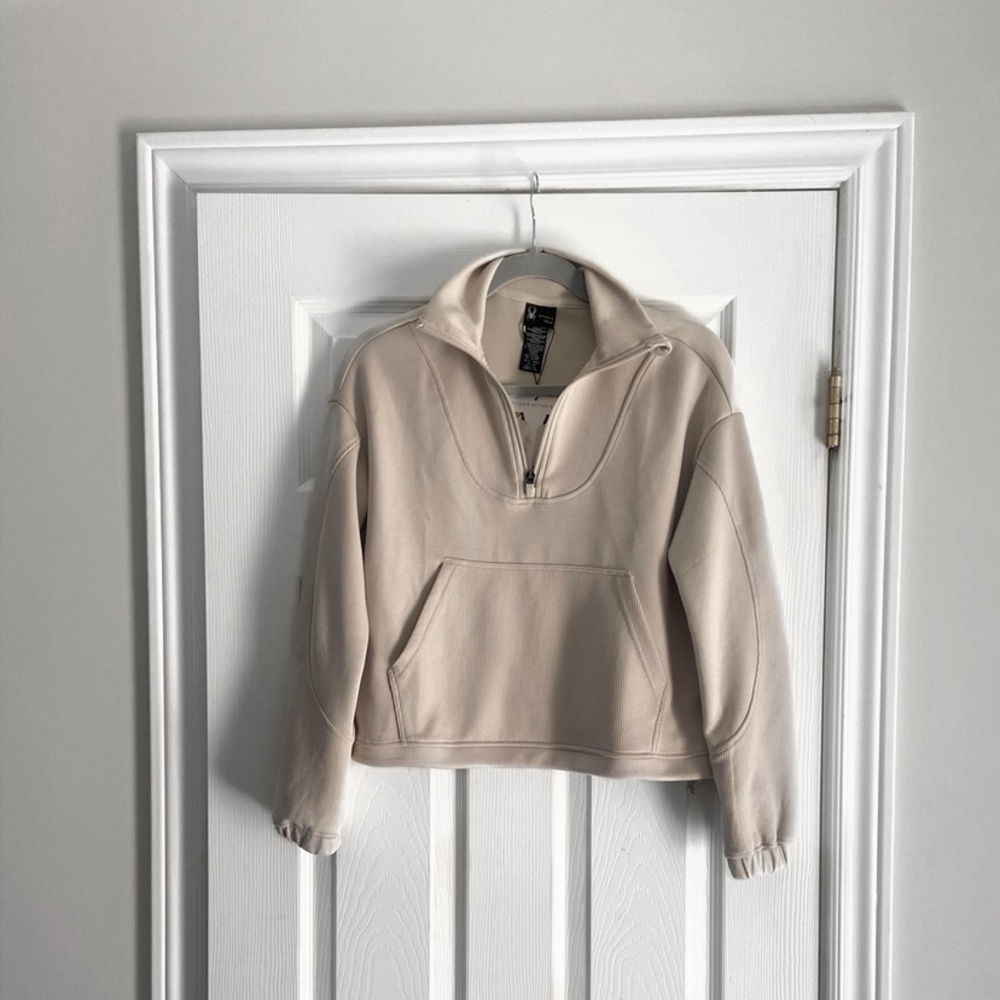 Spyder | Women's Cream Half-Zip Sweater